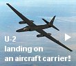 A rare landing by a U-2 spy plane, that normally uses a runway.